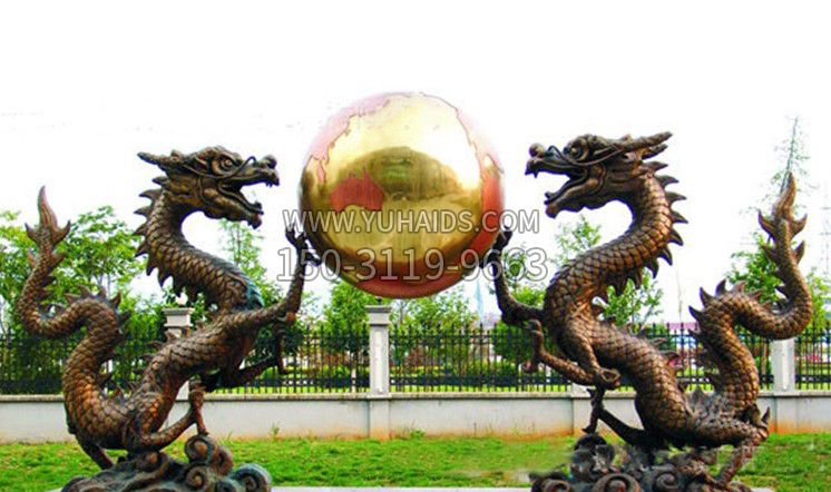 最美中国龙雕塑