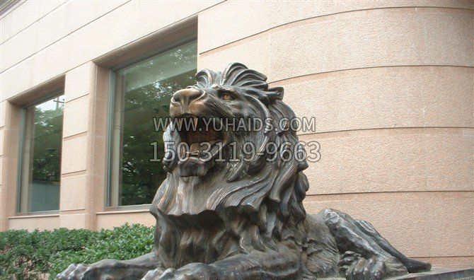铸铜西洋狮子银行门口狮子铜雕雕塑
