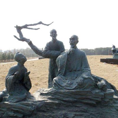 八大山人景观小品雕塑-公园历史名人著名画家朱耷情景雕塑