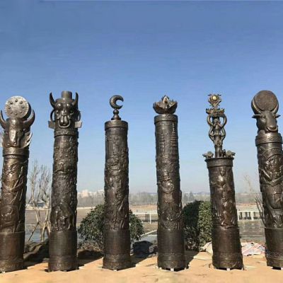 公园铜雕图腾文化