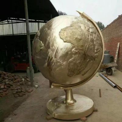 不锈钢校园企业地球仪雕塑