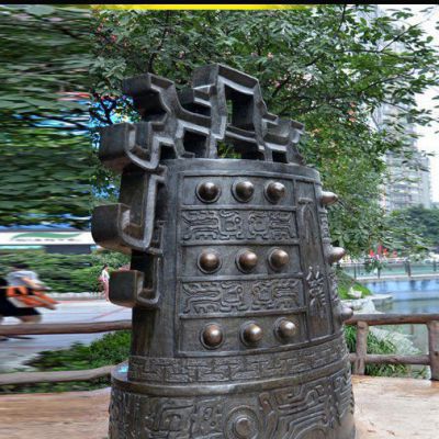 法制铜钟公园景观铜雕