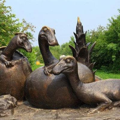 公园仿真恐龙铜雕