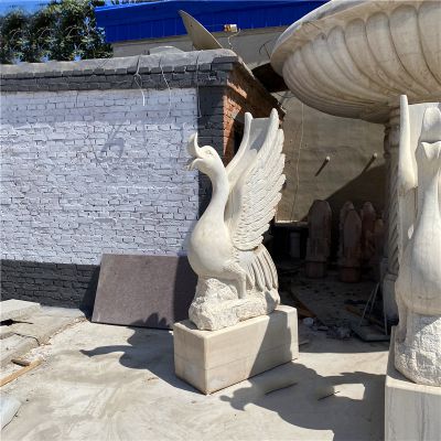 广场天鹅喷泉喷水动物景观摆件石雕
