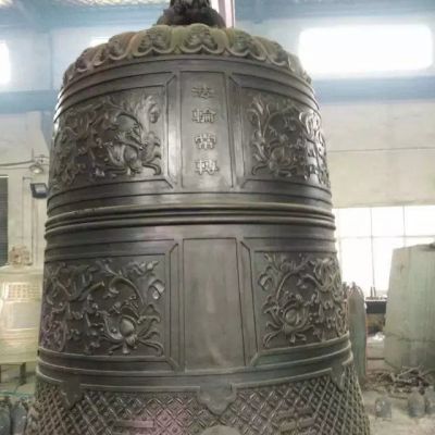 国泰民安铜钟寺庙铜雕
