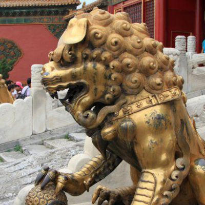 黄铜狮子故宫狮雕塑