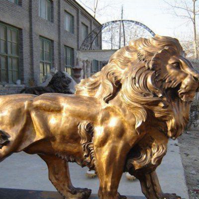 黄铜西洋狮子铜雕