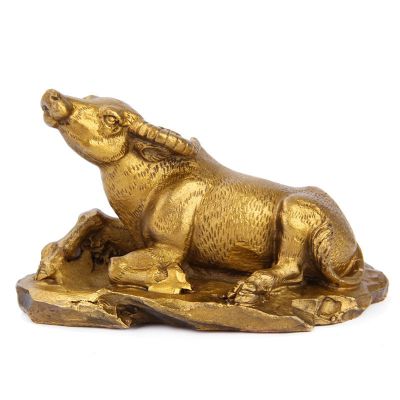 生肖牛-铸铜鎏金动物雕塑摆件