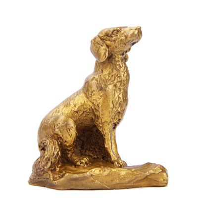 生肖狗-铸铜鎏金动物雕塑摆件