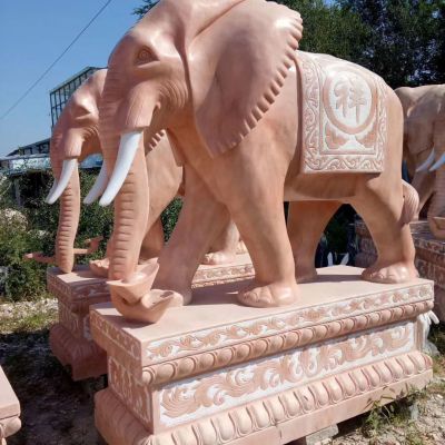 石雕大象 招财动物雕塑