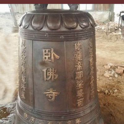 寺庙铜钟铜雕