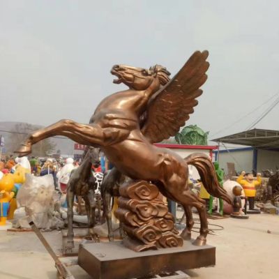 详解铜雕祥云飞马雕塑的制作工艺