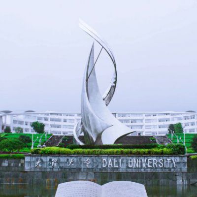 校园不锈钢抽象船帆雕塑