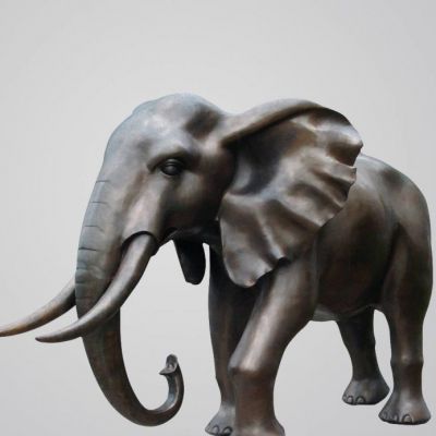 铸铜大象动物雕塑