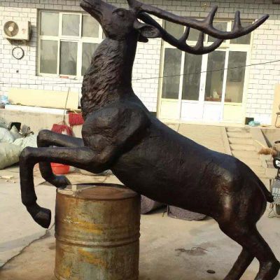 铸铜羚羊公园动物铜雕