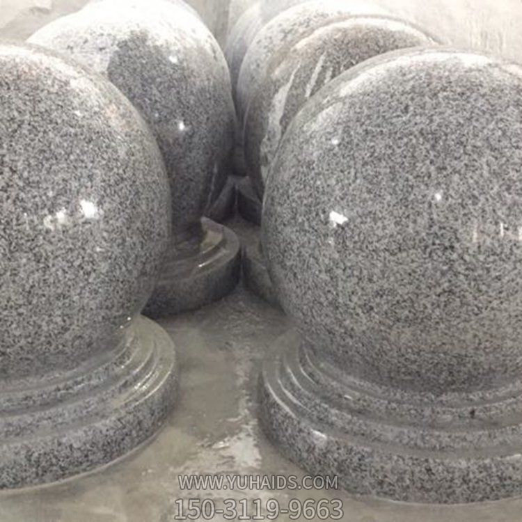 路障石球花岗石挡车球公园户外雕塑