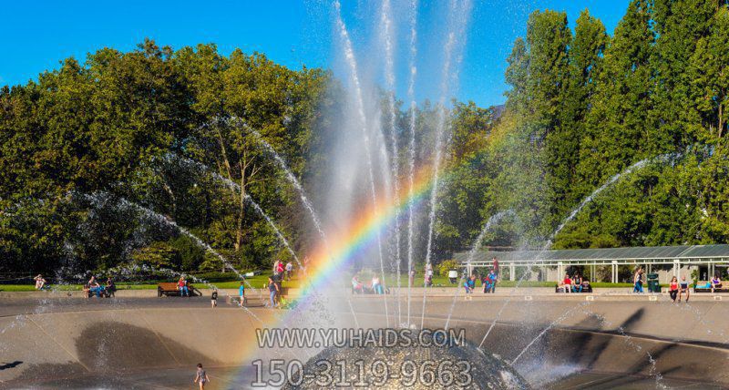 公园不锈钢半球形喷泉景观雕塑