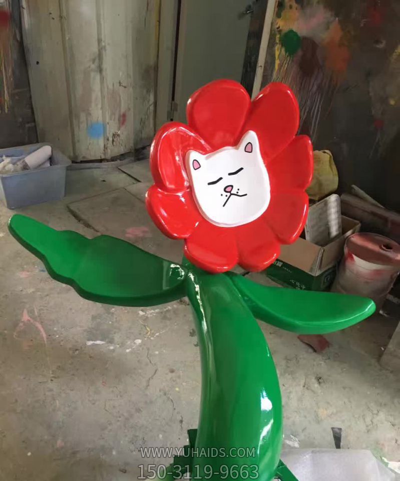 游乐场不锈钢太阳花景观装饰花朵雕塑