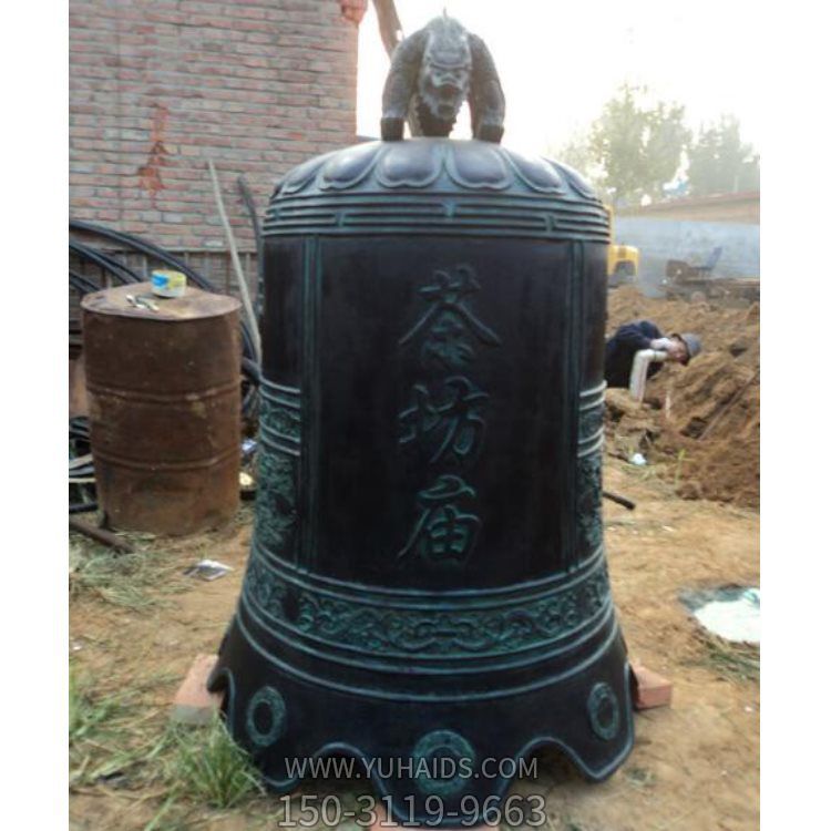 寺庙黄铜铸造祈福钟雕塑摆件