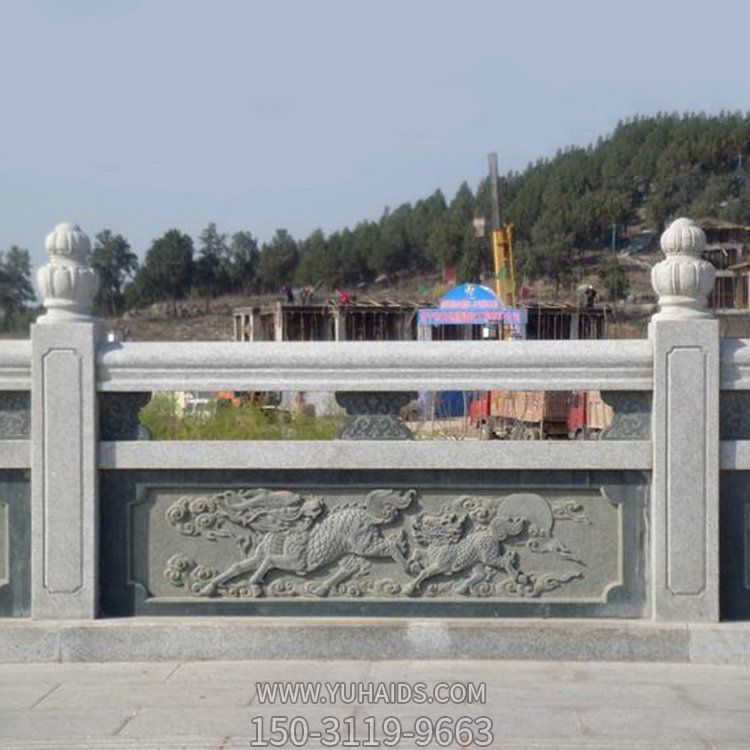 景区大理石石雕河边栏杆栏板雕塑