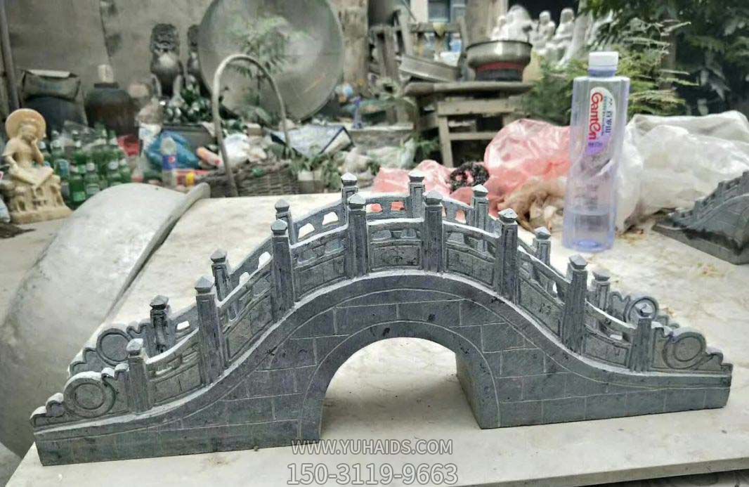 花园仿古石雕桥小品景观雕塑