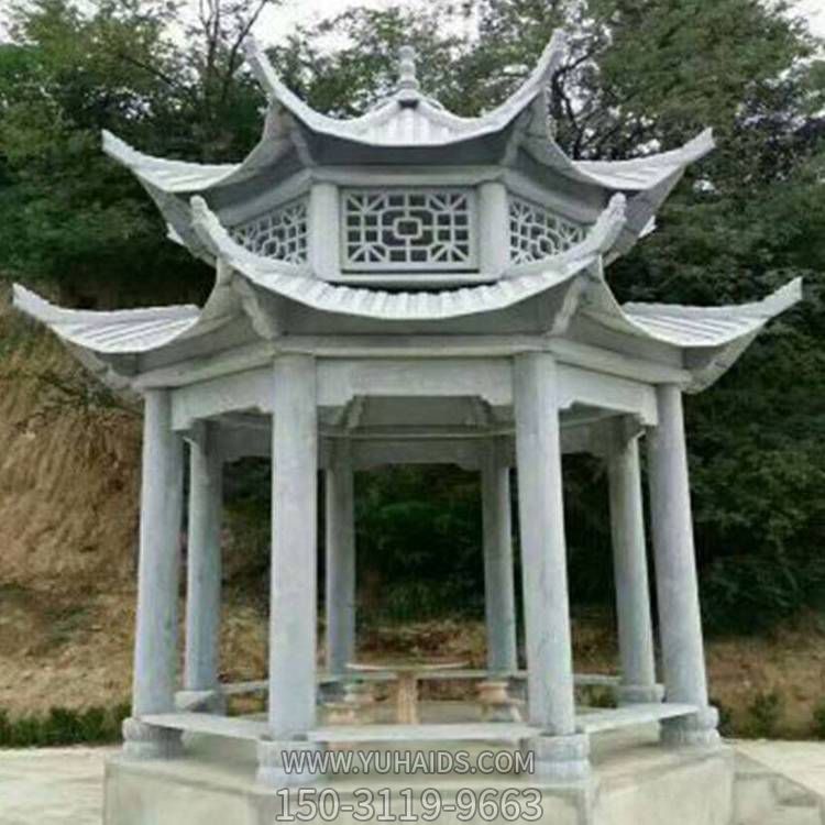 户外景区园林摆放休闲石亭子雕塑