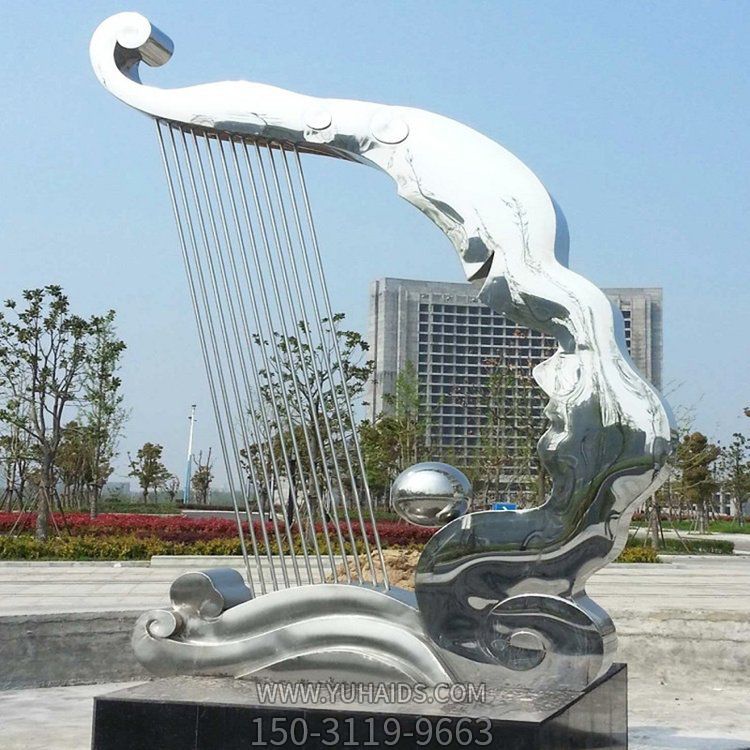 广场户外大型不锈钢景观雕塑摆件