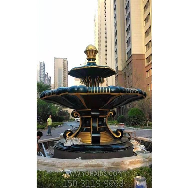 别墅小区大型欧式流水摆件喷泉雕塑