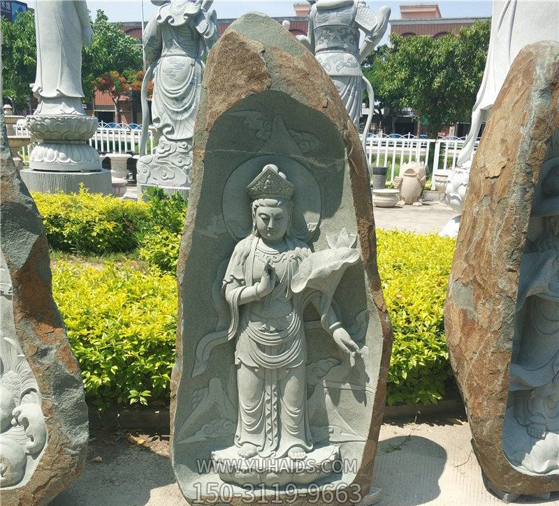 大理石公园石雕观音雕塑
