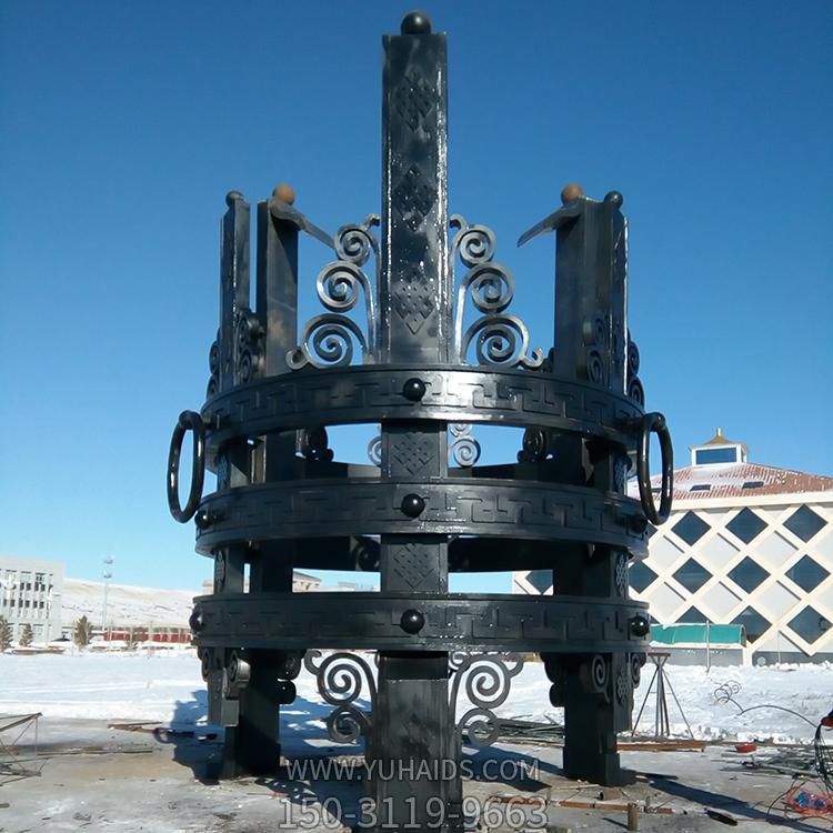 大型铜鼎摆件 广场铁艺公园景观雕塑