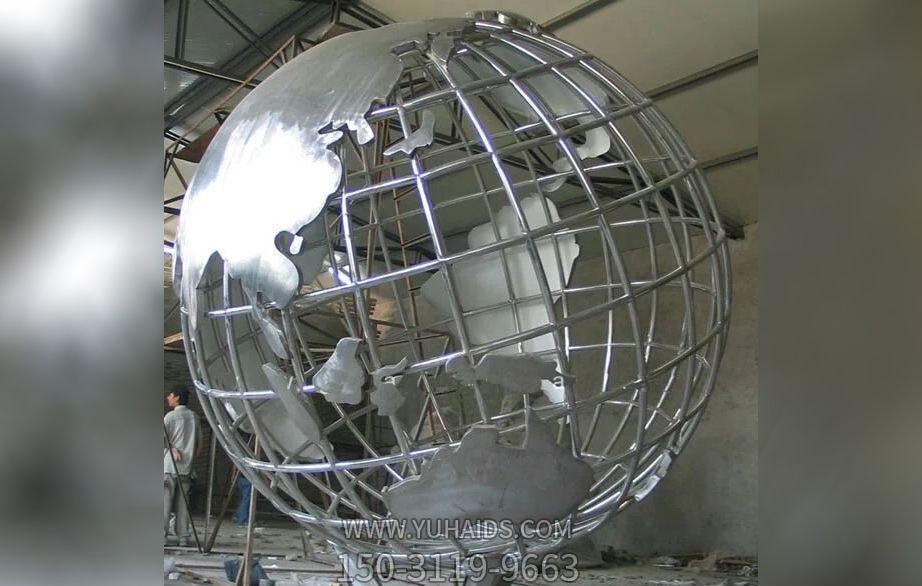 户外酒店创意工艺品地球仪雕塑