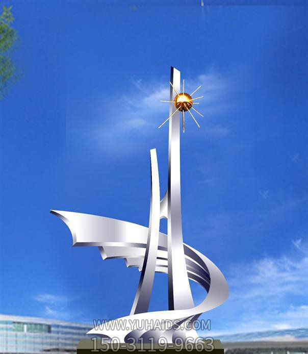 不锈钢崛起城市雕塑