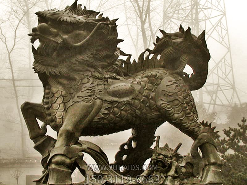 户外公园大型动物景观石雕神兽貔貅雕塑