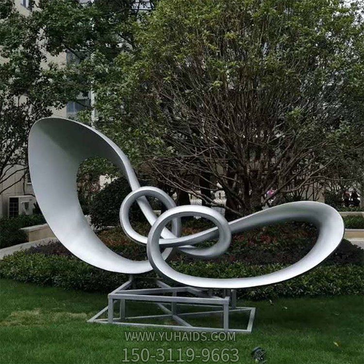 公园摆放不锈钢抽象景观小品雕塑
