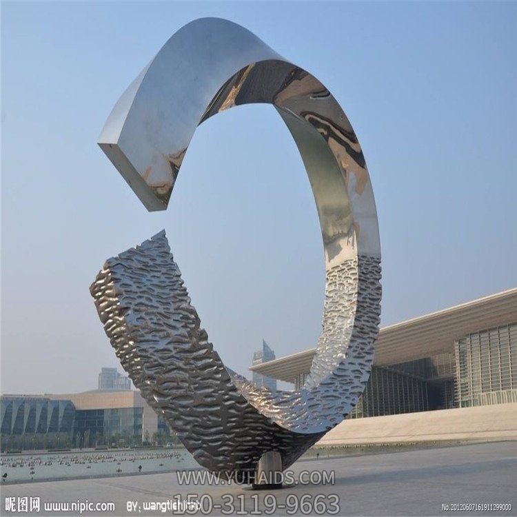 大型公园广场不锈钢抽象景观雕塑摆件