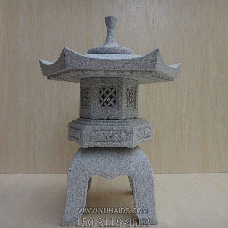 日式园林景观寺院仿古石灯塔雕塑