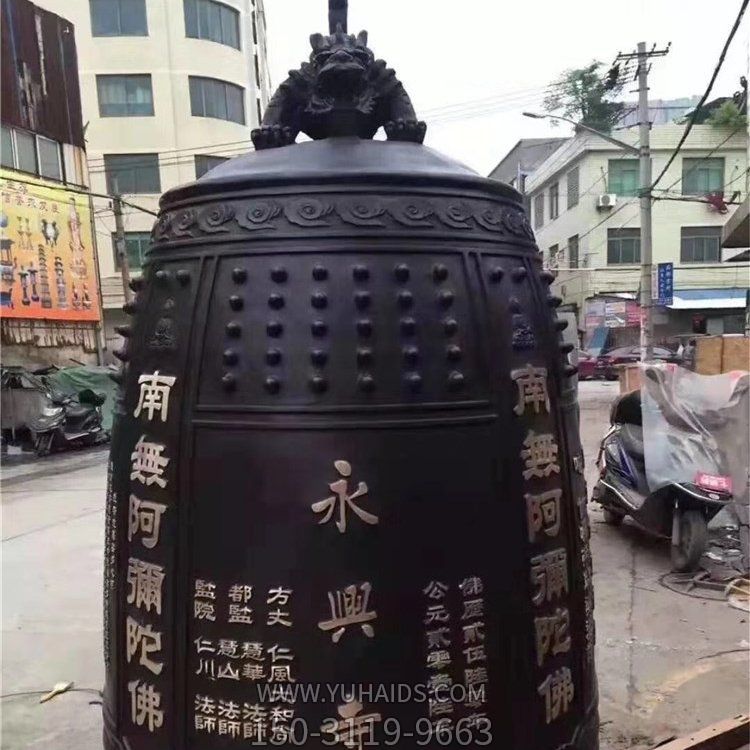 寺庙宗教大型铜雕铜钟雕塑