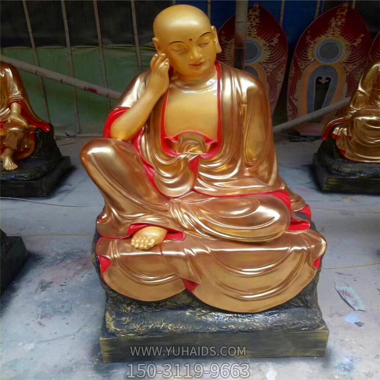 寺庙大型景观供奉佛像十八罗汉雕塑