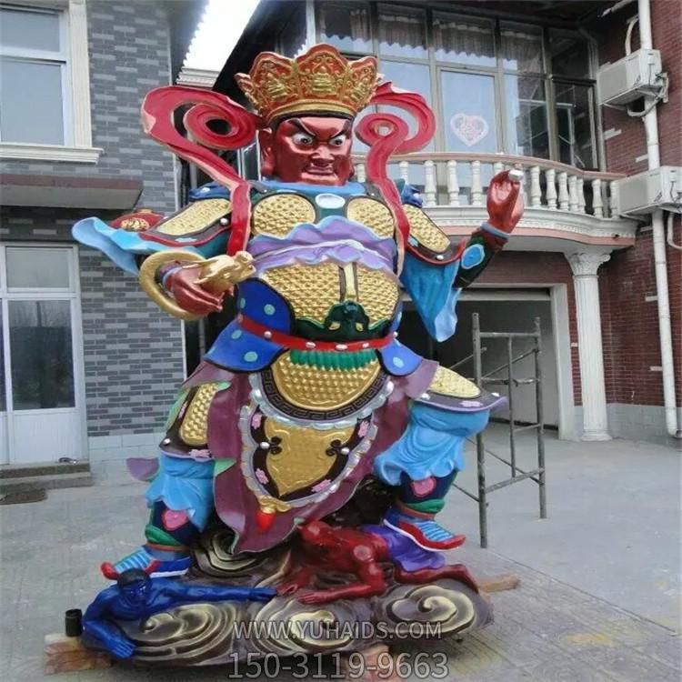 景区寺院供奉玻璃钢四大金刚佛像 雕塑