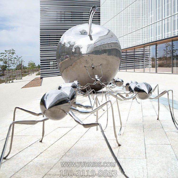 户外广场不锈钢镜面创意园林景观雕塑