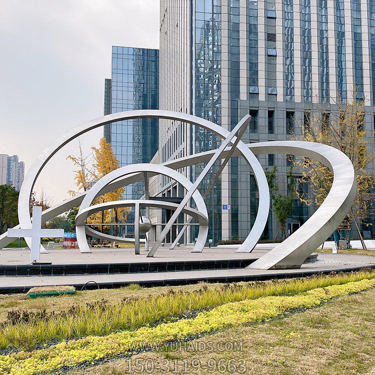 科技之环广场不锈钢科技主题景观雕塑