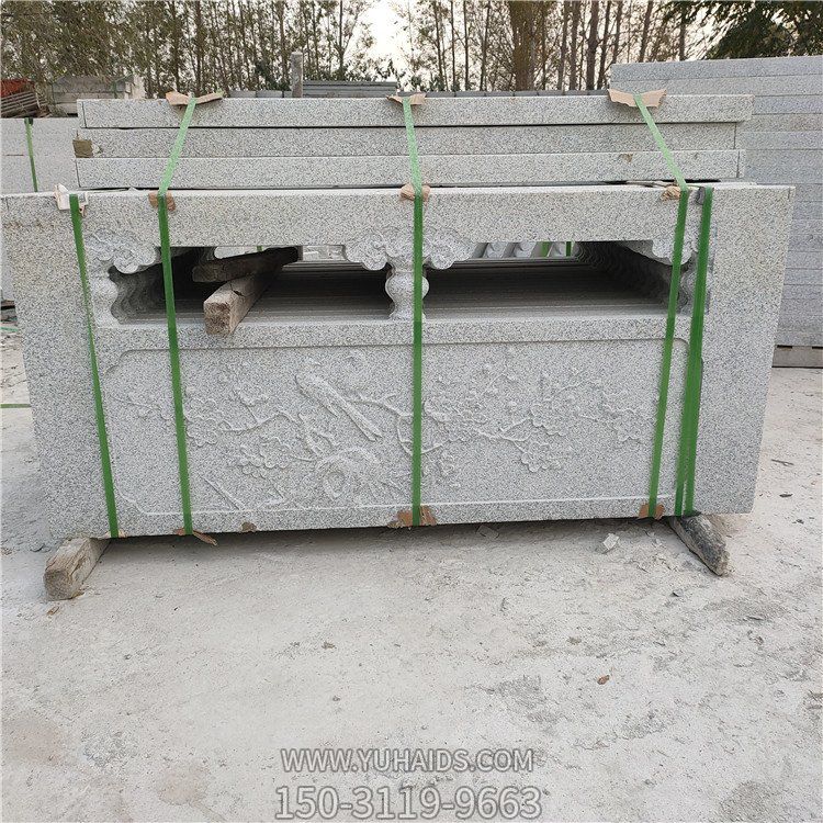 花岗岩雕花石栏板雕塑