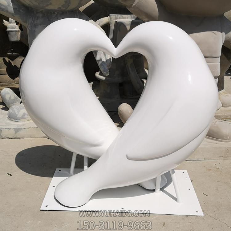 抽象喷漆动物摆件 园林景观小品抽象鸽子雕塑