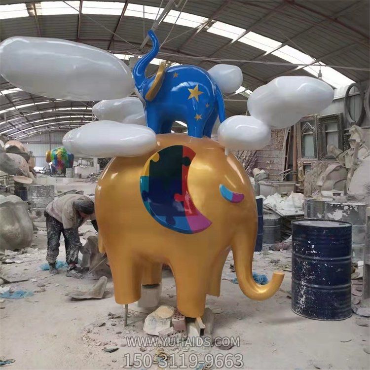 商场美陈卡通雕塑 室内动物浮雕摆件 弘扬环境艺术雕塑