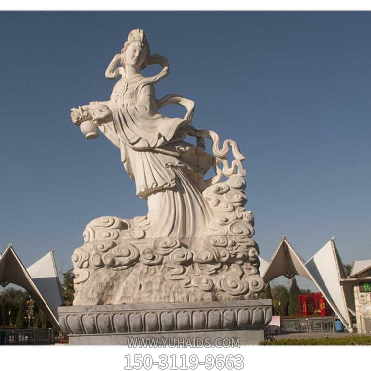 广场街道大型景观人物石雕，仙女雕像雕塑