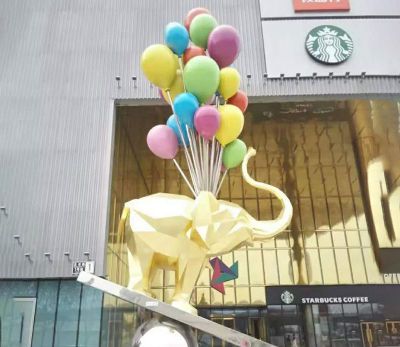 创意抽象气球小狗室内景观雕塑有什么寓意？