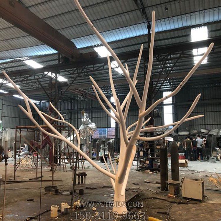 酒店装饰大型玻璃钢创意树枝景观雕塑