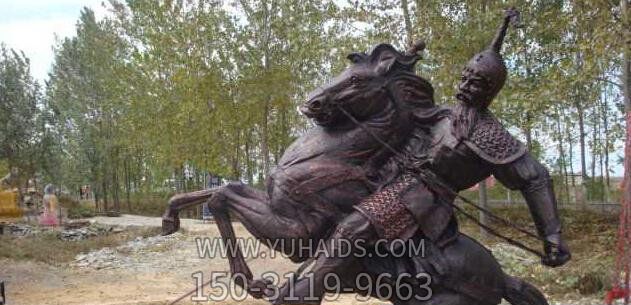公园景观铜雕骑马雕塑