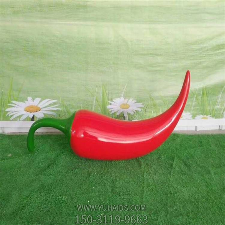 公园景区玻璃钢仿真蔬菜辣椒雕塑