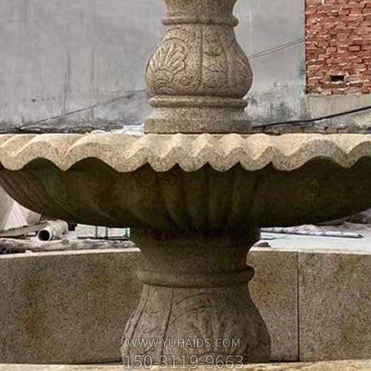 砂石石雕花岗岩景观流水喷泉雕塑